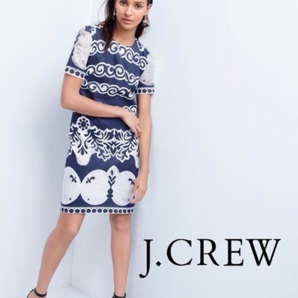 J. Crew Dresses & Skirts - J. Crew Ornate Lace Shift Dress